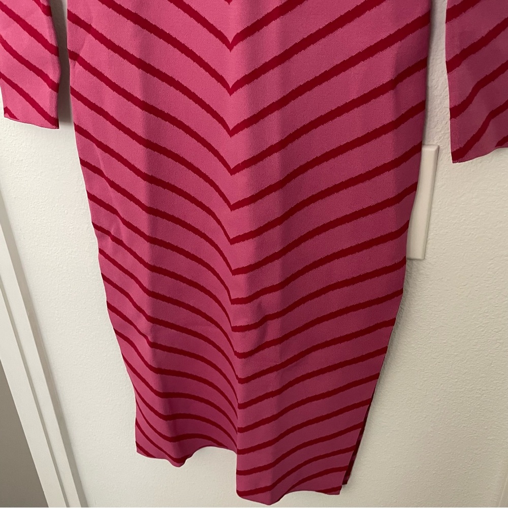 STAUD • castle heart striped midi cut out dress - Picture 3 of 10